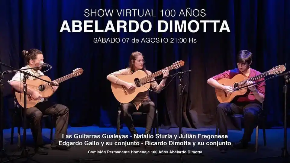 Las Guitarras Gualeyas participarán hoy de un show virtual