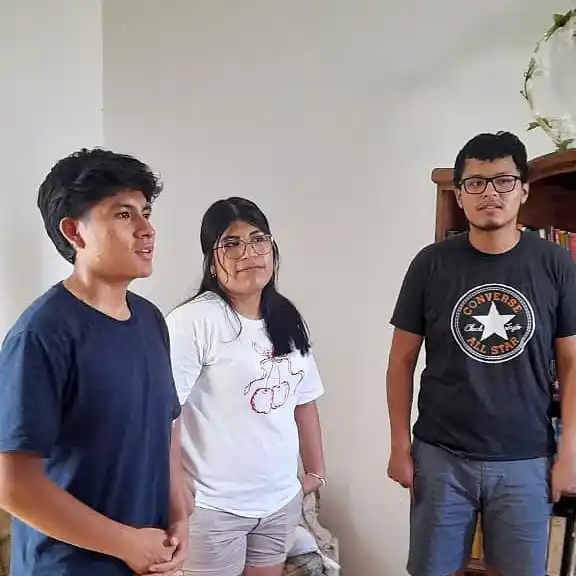 Joseph, Milene y Ángel.