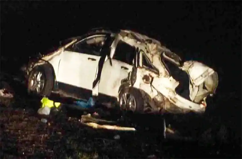 Dos personas murieron tras volcar el auto en el que viajaba “El Pepo”