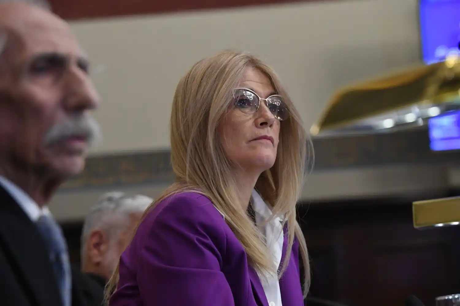 Verónica Magario restringió el acceso de la prensa al tradicional palco que ocupa en el recinto.