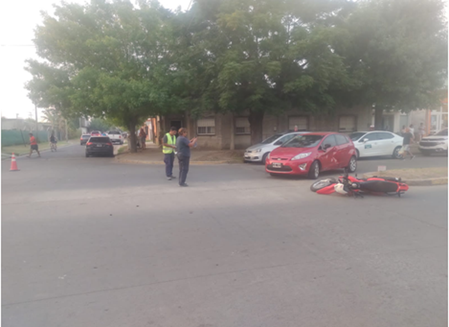 Accidente en 11 de Septiembre y Lavalle: motociclista menor de edad trasladado al Hospital