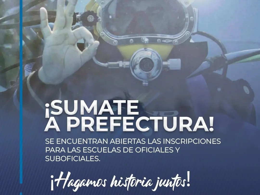Comenzó la inscripción para las Escuelas de Oficiales y Suboficiales de la Prefectura