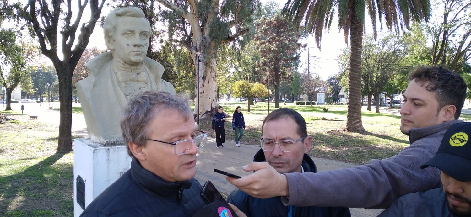 Imagen de un año atrás en la celebración del Día del Periodista en plaza San Martín.