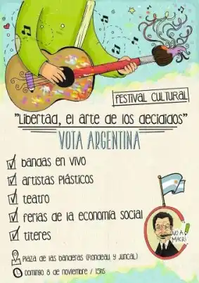 Tandil: Festival para "convocar a votar por Scioli y en contra de Macri"