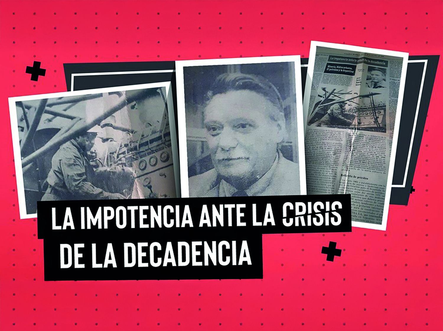 Scocco Mengo en un collage publicado en Comodoro Rivadavia.
