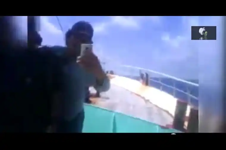 Escalofriante: Graban mientras asesinan a una persona en alta mar