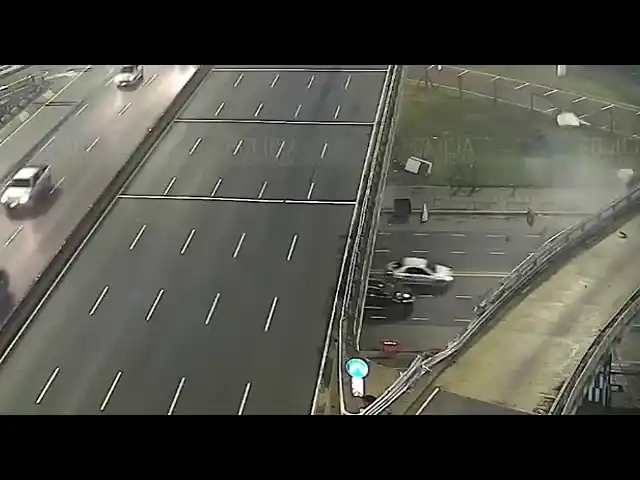 Auto que “voló” por la General Paz a 170 km/h