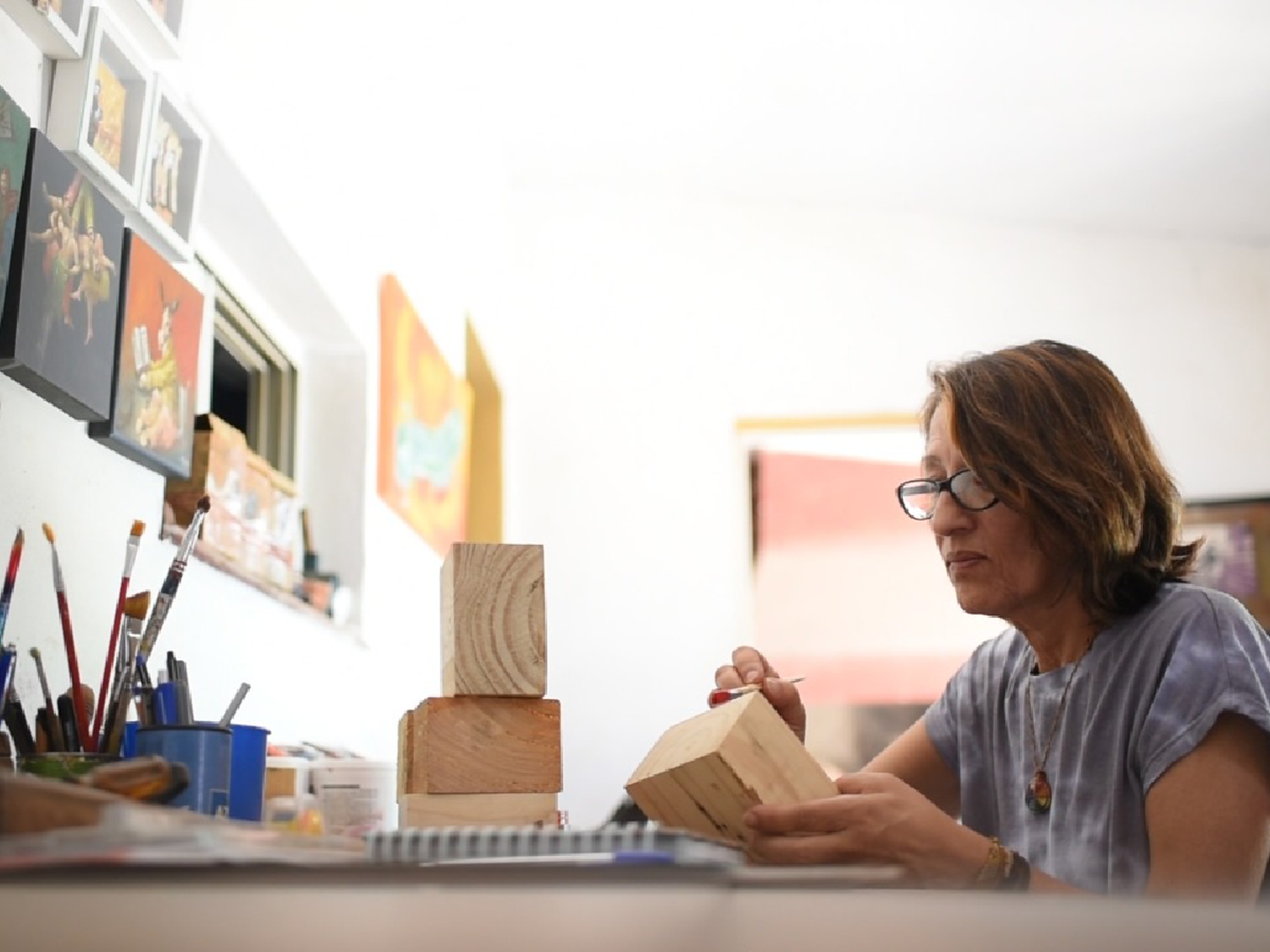 El mundo de Monica Tonetti, constructora y obrera del arte