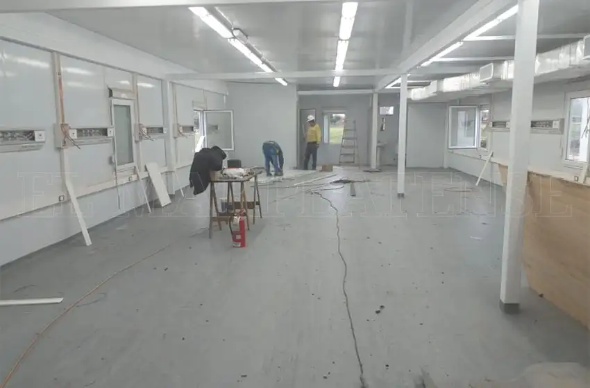 Mirá cómo está quedando por dentro el Hospital Modular