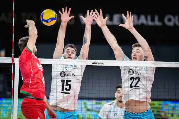 Argentina volvió al triunfo
en sets corrido ante Bulgaria