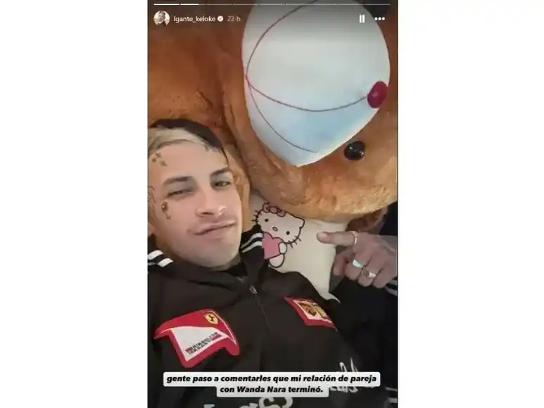 L-Gante compartió una selfie acompañado de un mensaje claro. Crédito: @lgante_keloke