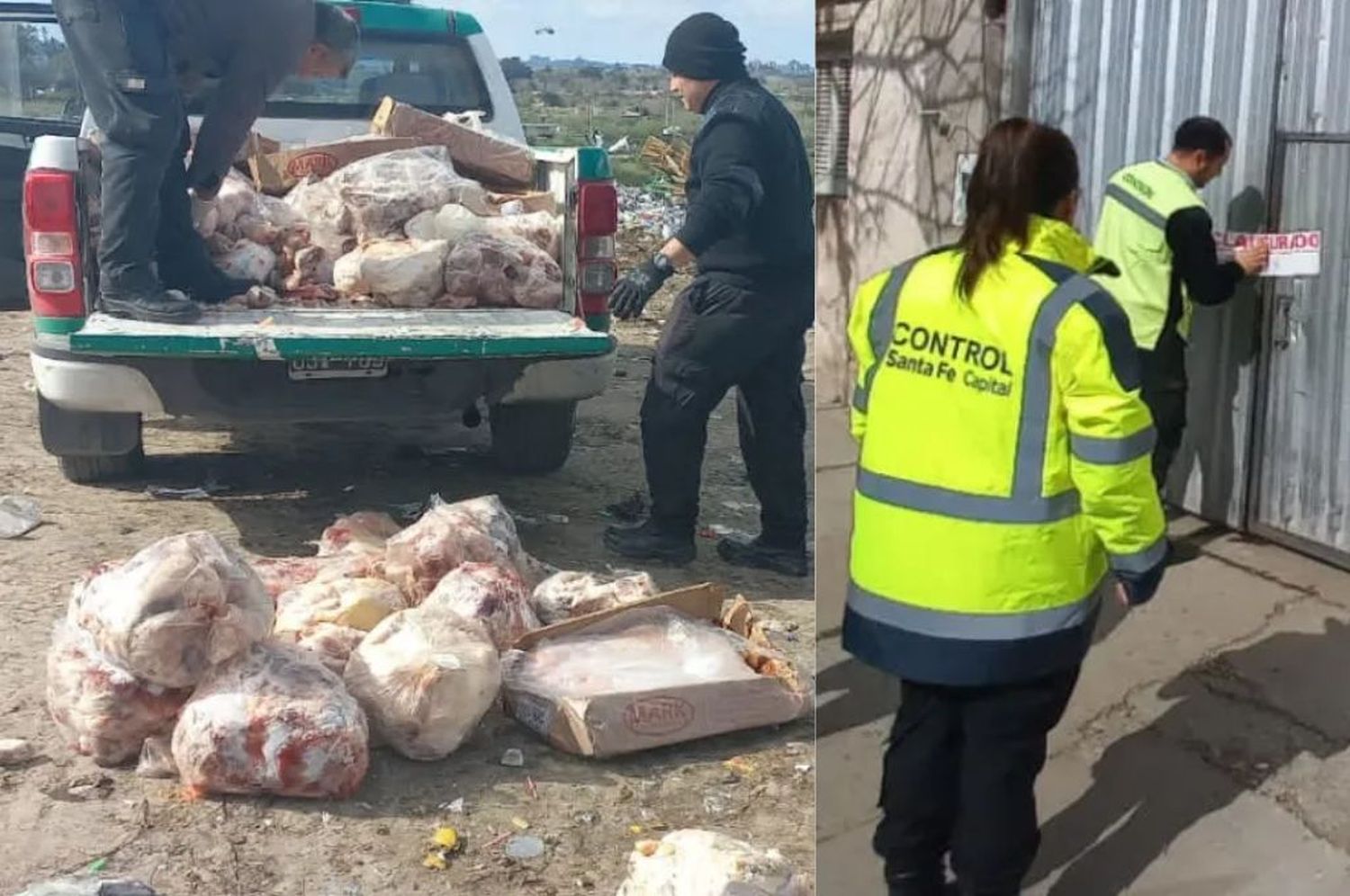 La mercadería fue descartada en el relleno sanitario