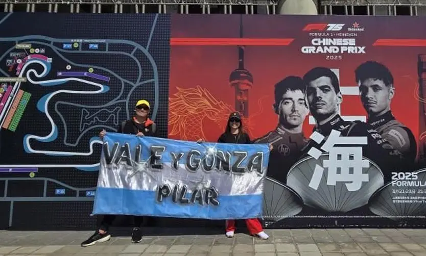 Los pilarenses Vale y Gonza en elGran Premio de Shangai