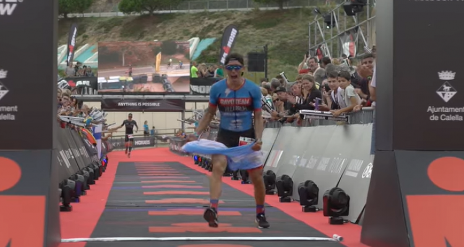 Ignacio Villarruel llegó entre los líderes en el Ironman de Barcelona