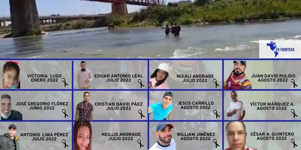 Estos son los fallecidos en el Río Bravo. 