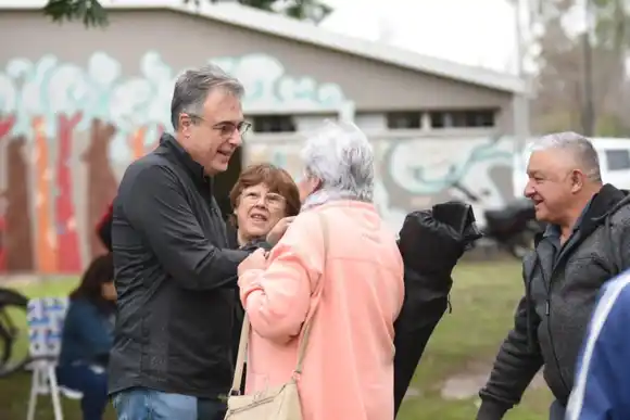 Festejo en el barrio Villa Podio