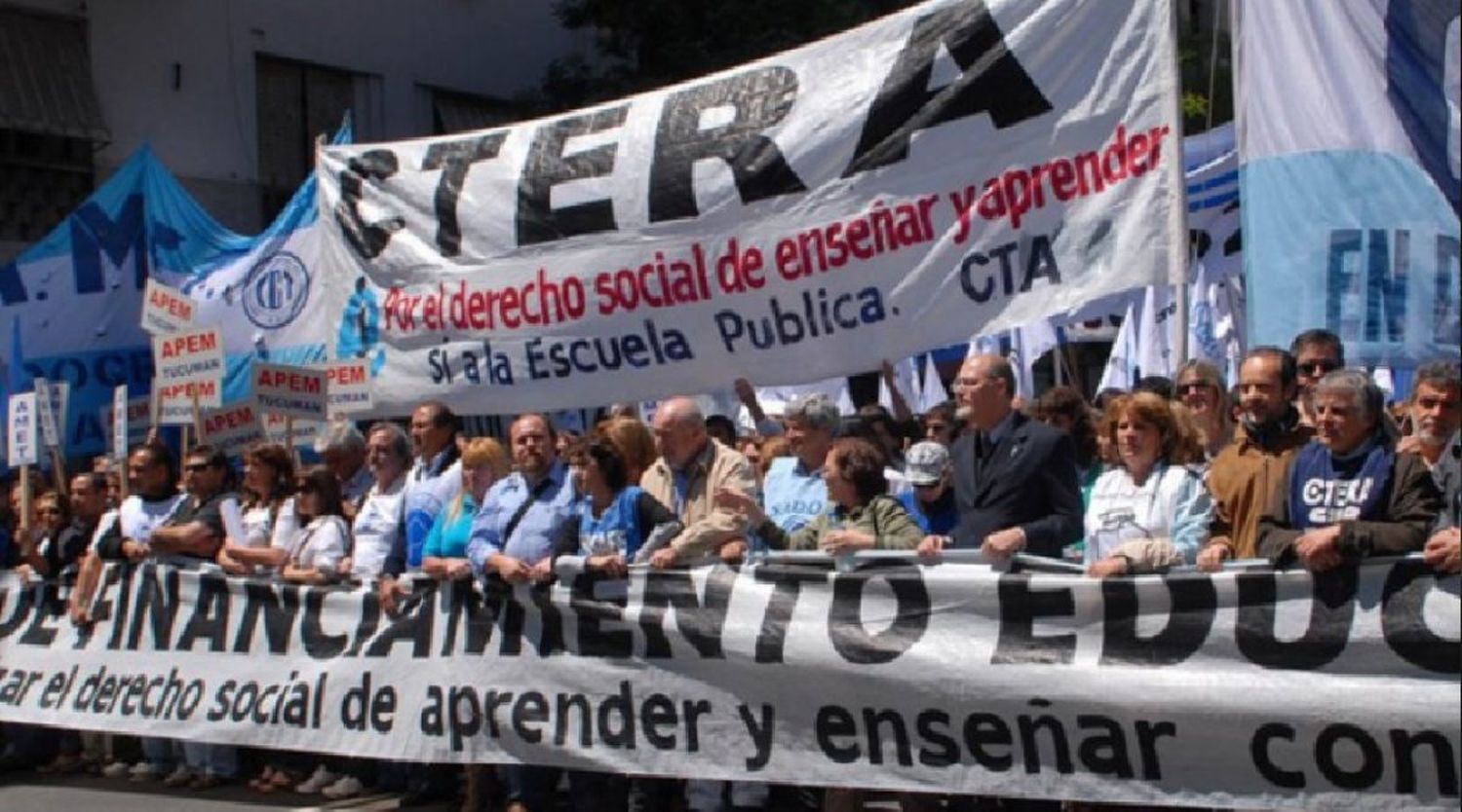 A mediados de enero vuelve la paritaria docente nacional