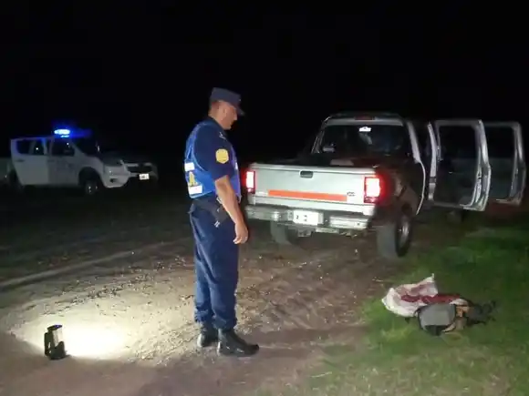 Decomiso de carne en operativo policial sobre Ruta Nacional 18