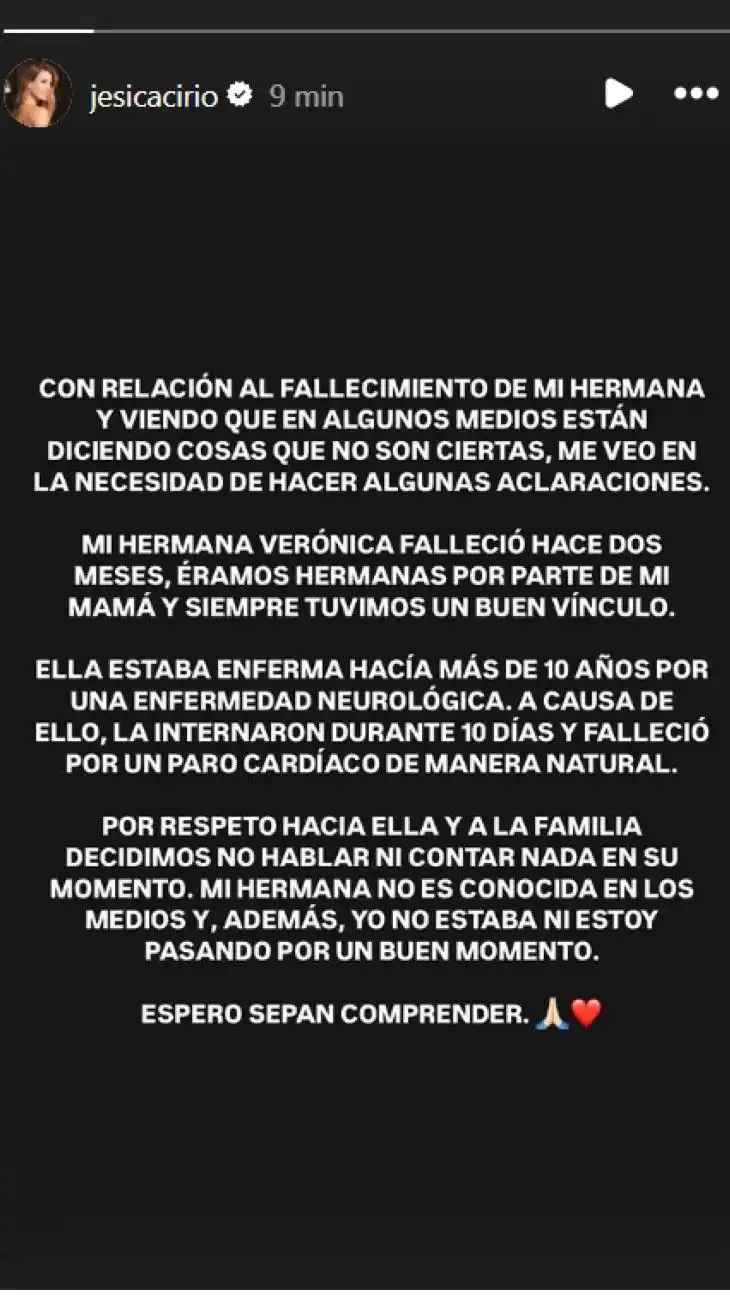 hermana jesica cirio