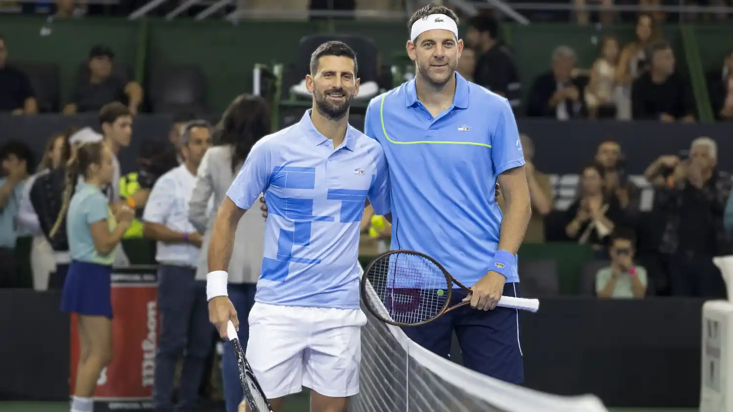 Djokovic y Del Potro, un año atrás.