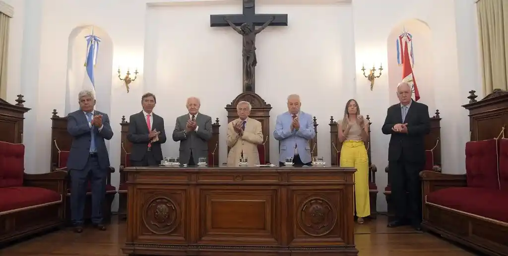 Baclini, Erbetta, Spuler, Falistocco, Gutiérrez, Zabalza y Weder, actuales integrantes de la Corte.