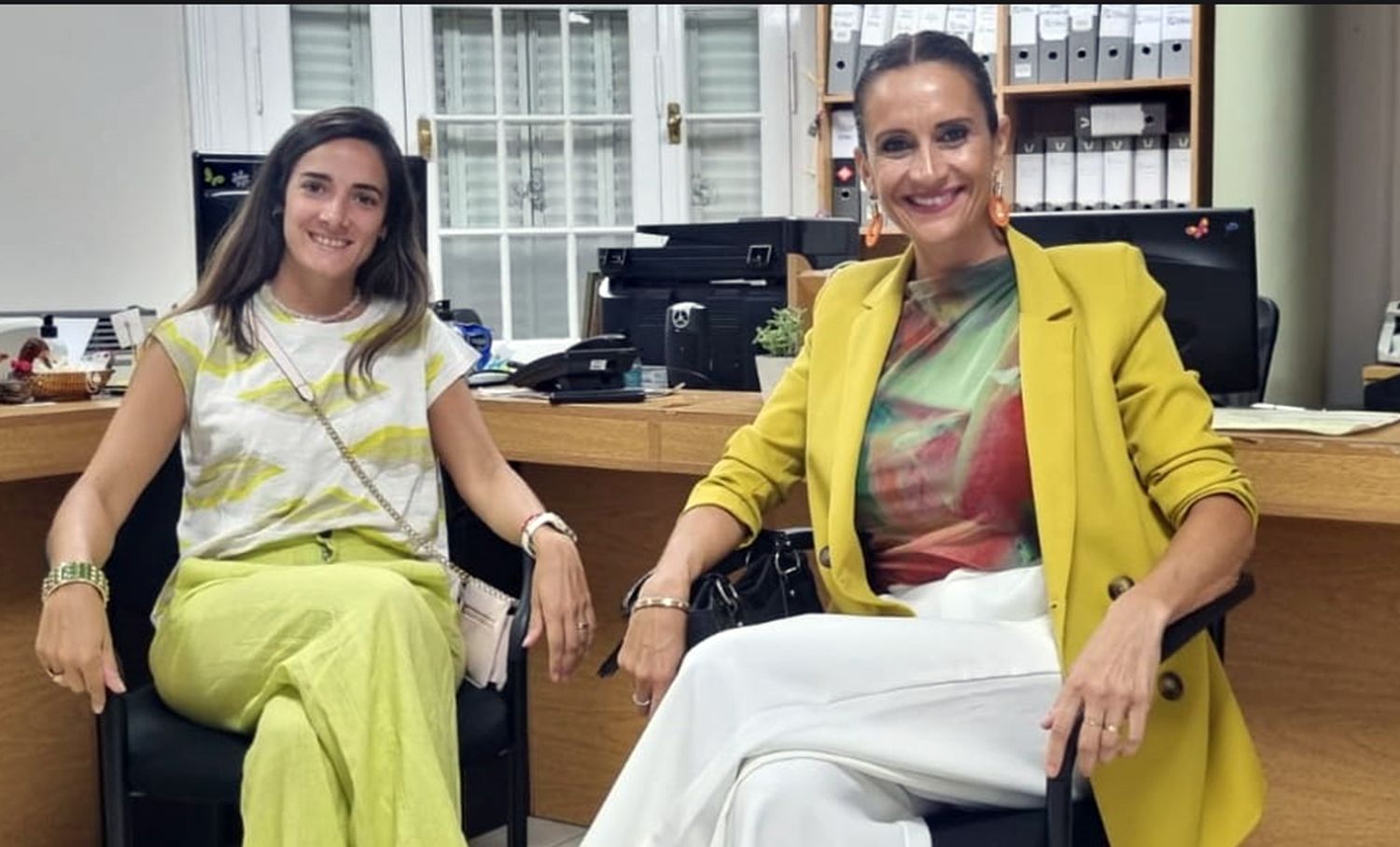 Referentes de las entidades organizadoras. Lucía Jano y Laura Bulesevich