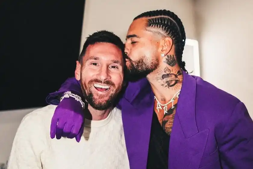 Video: Messi fue a ver el recital de Maluma en Miami