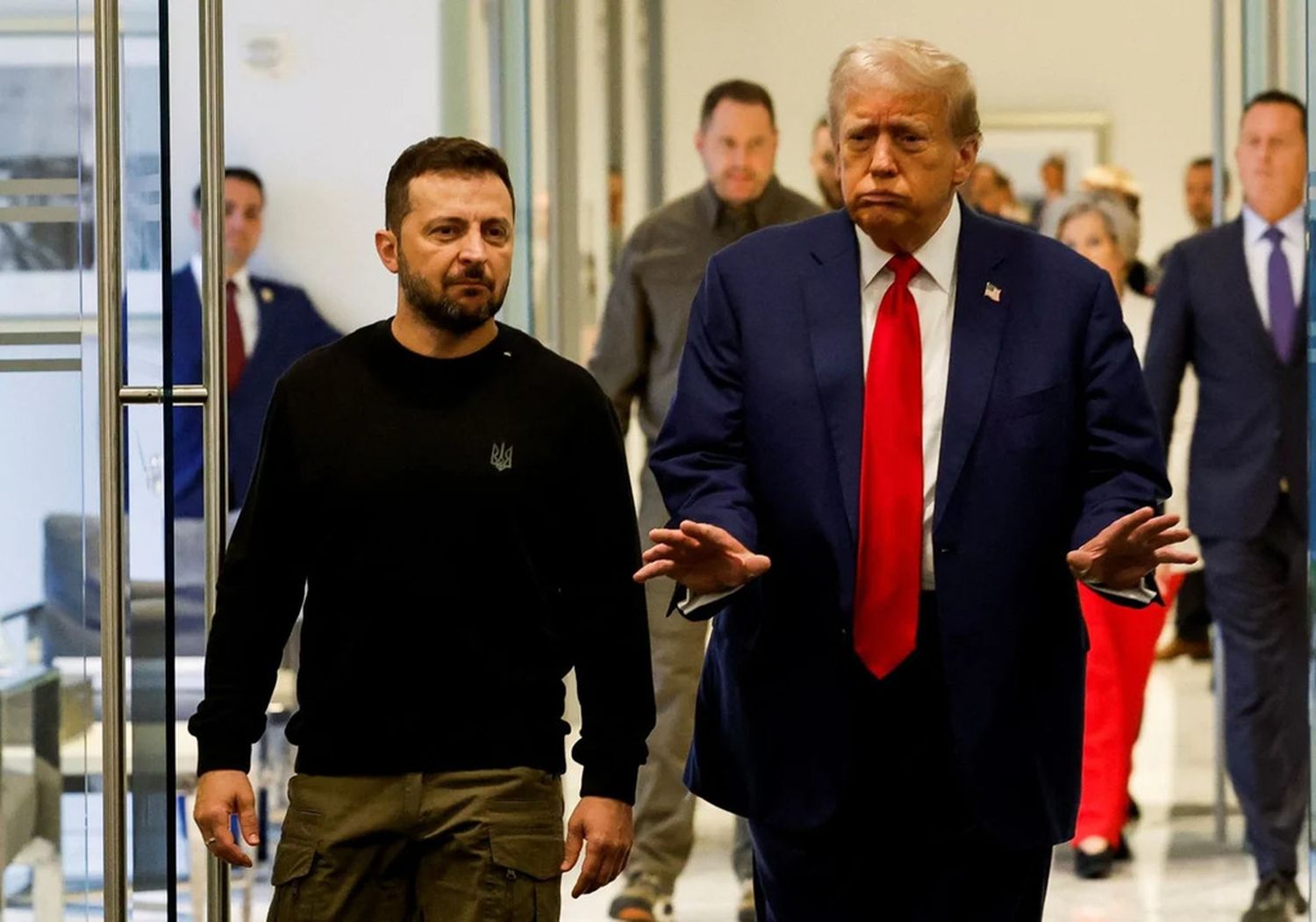 Los presidentes Trump y Zielinski protagonizaron una acalorada reunión en el Salón Oval