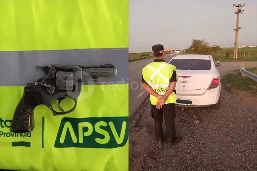 Armado, viajaba en auto por Ruta 19: le secuestraron un revolver