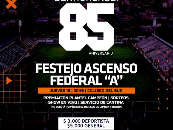 Ben Hur celebra sus 85 años con una gran fiesta popular en el Coliseo del Sur