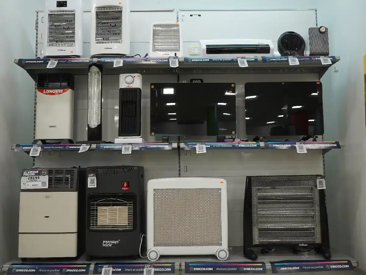 Con las bajas temperatura, empezó  la demanda de calefactores 