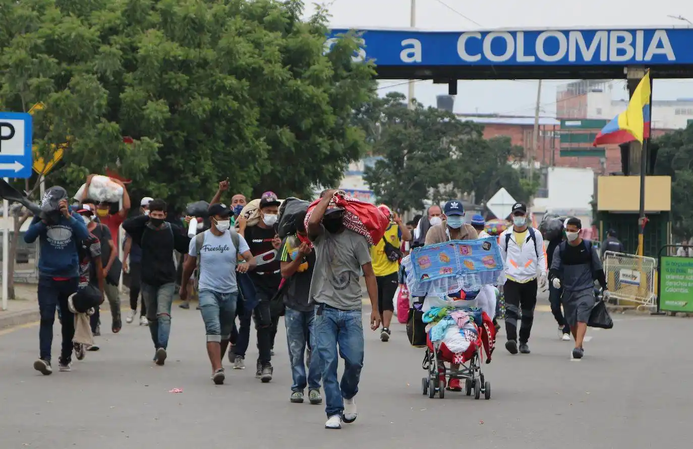 Protesta de venezolanos que piden regresar a su país