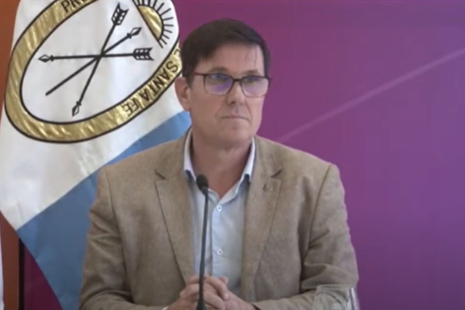 José Goity, ministro de Educación.