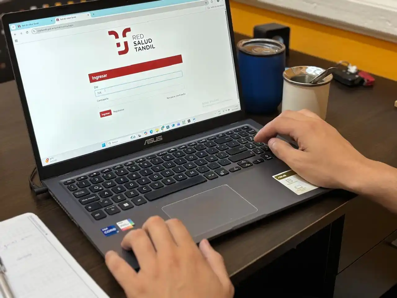 Página principal del portal digital Red Salud Tandil.