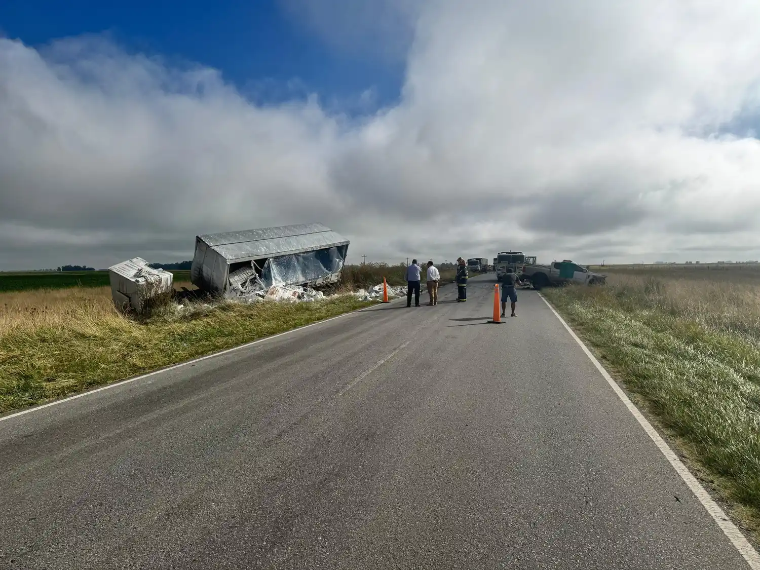 El siniestro se produjo a pocos kilómetros de De la Canal.