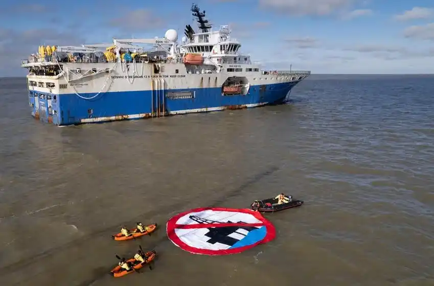 Acción contra la exploración sísmica: "¡No bombardeen el Mar Argentino!"