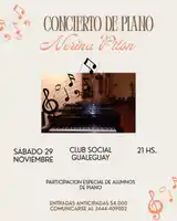 Cierra en año con un concierto con participación de sus alumnos en el Club Social