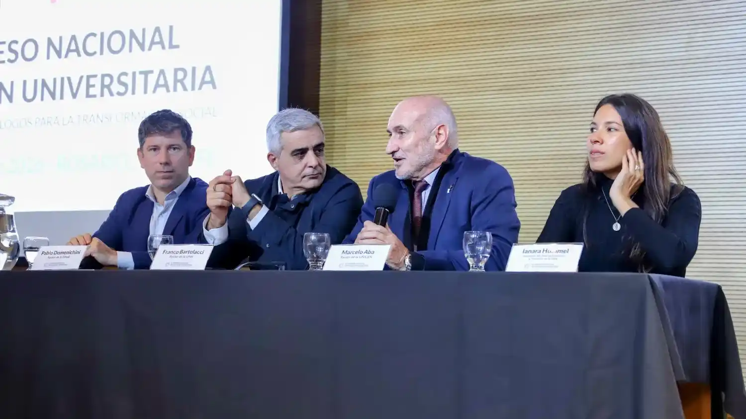 El rector Marcelo Aba participó de la apertura del XI Congreso Nacional de Extensión Universitaria.