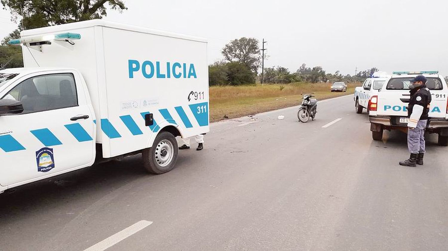 Hallaron el cuerpo sin vida de 
un motociclista sobre la ruta 11