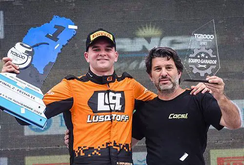 Matias Capurro en su última victoria