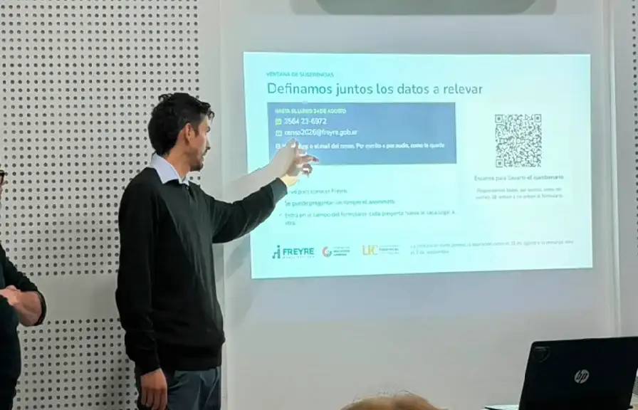 El operativo "Casa por Casa - Censo Freyre 2026" se presentó el pasado jueves.