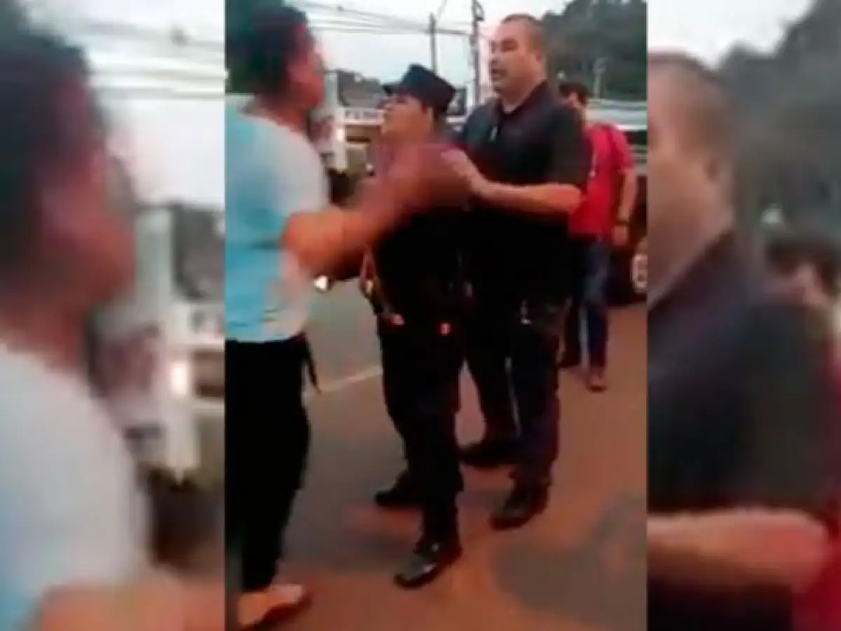 Chilavert a los manotazos con un chofer de colectivo
