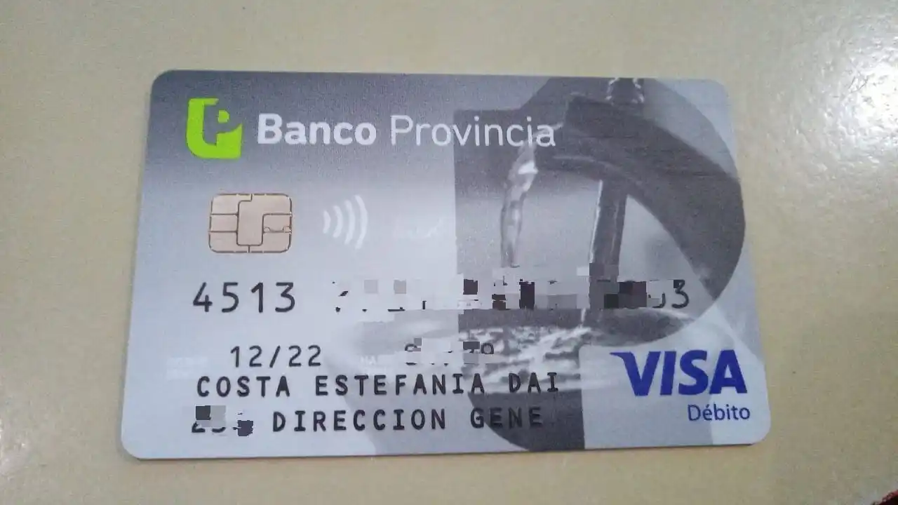 Encontraron tarjeta a nombre de Costa Estefanía