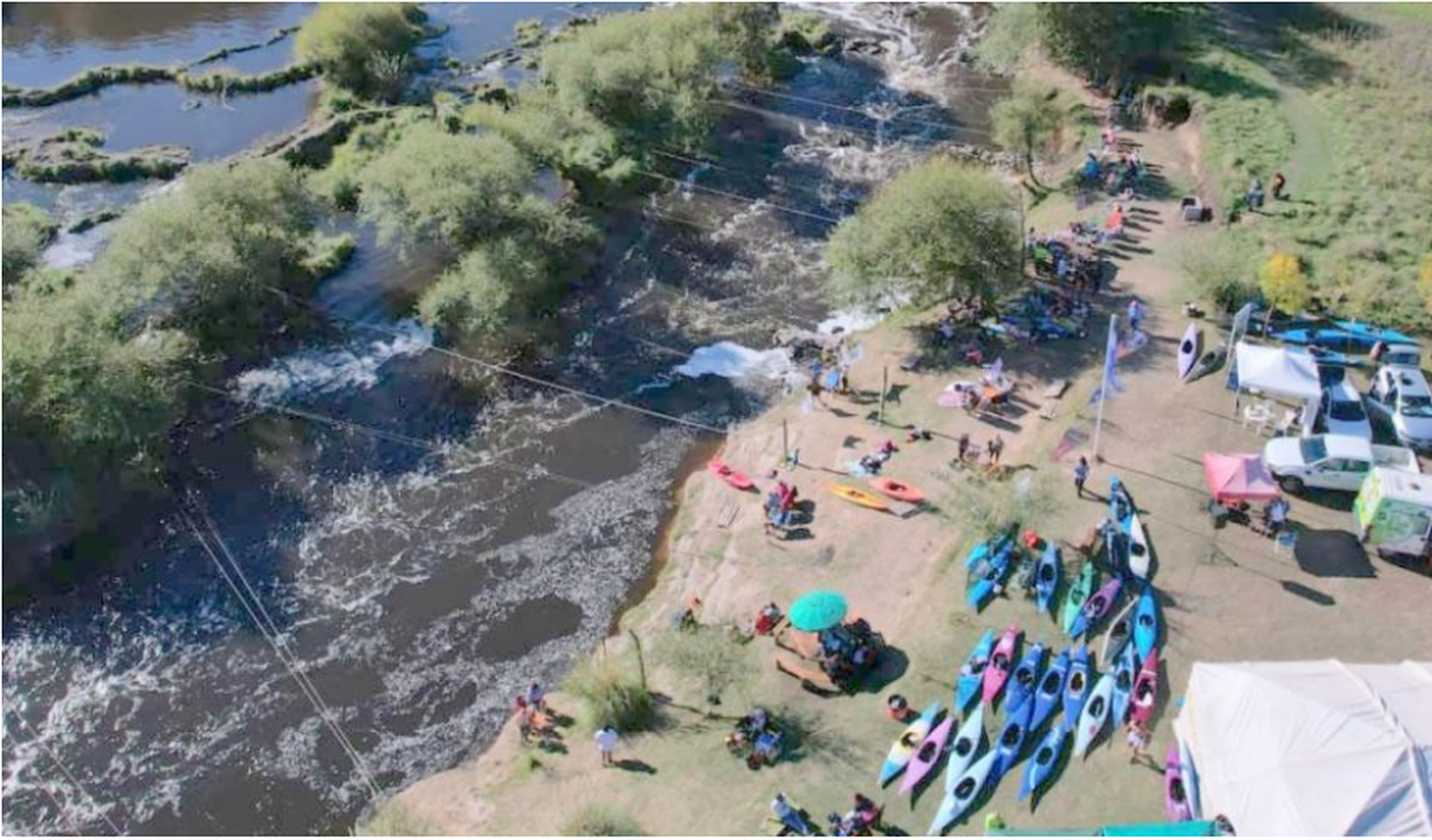 Campeonato Argentino de canotaje en Las Cascadas