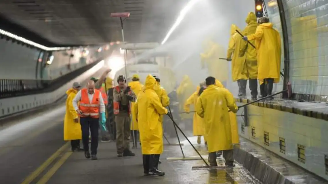 Realizarán tareas de limpieza en el interior del Túnel Subfluvial