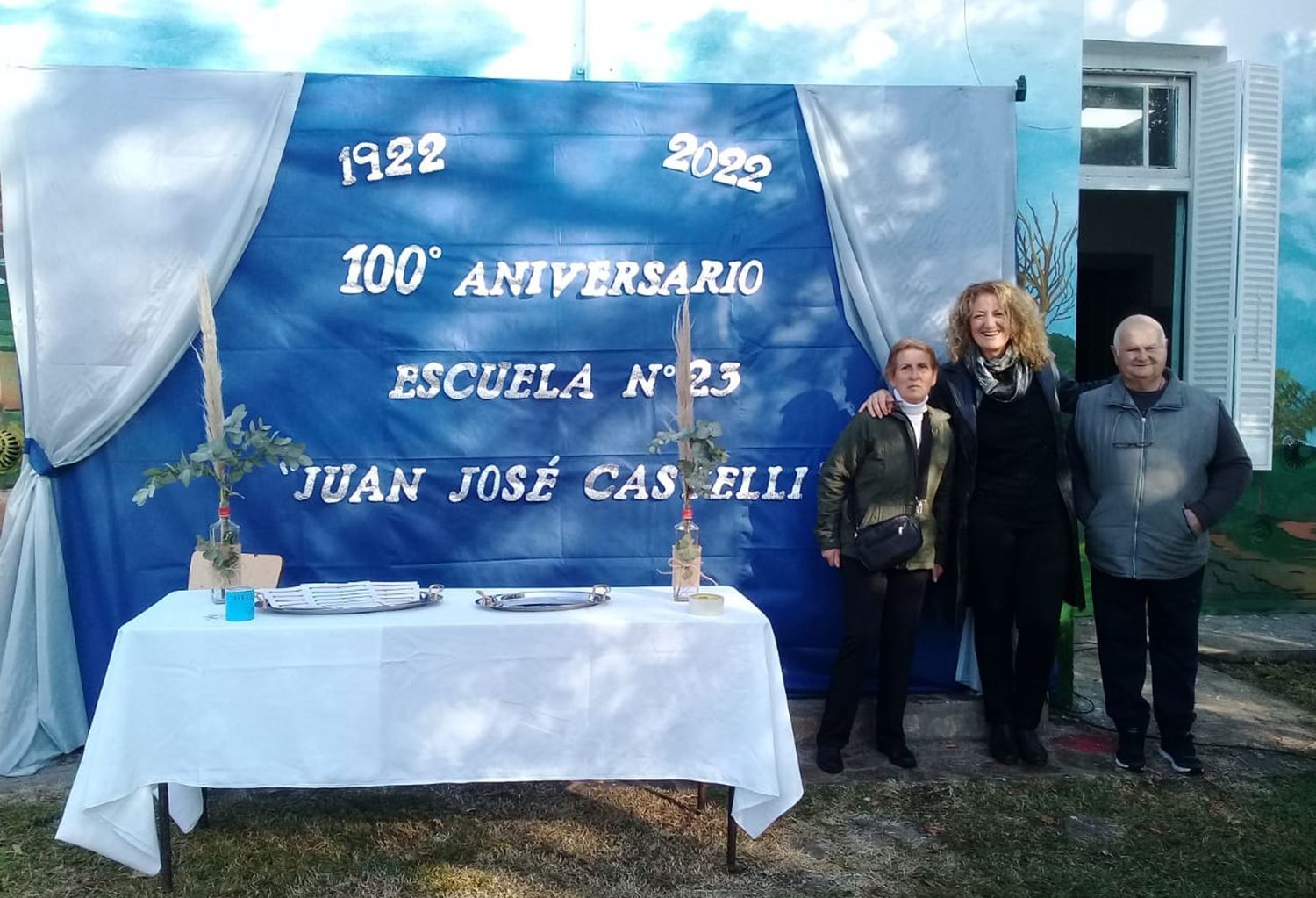 De festejo en el Paraje Iraola por los 100 años de la Escuela 23.