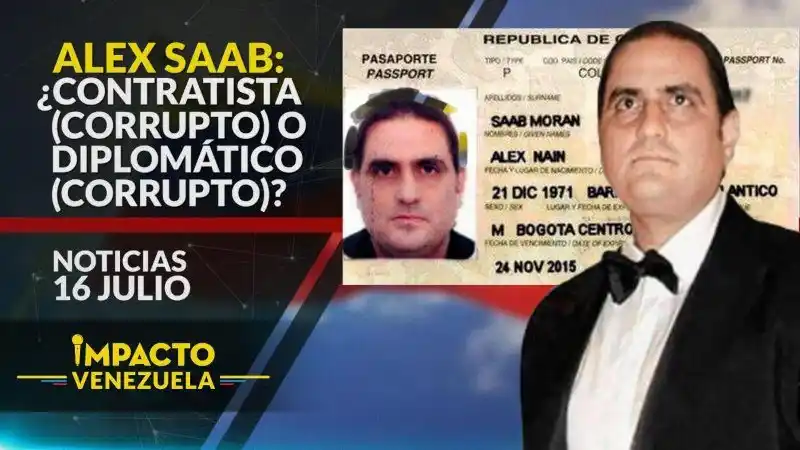 Maduro ya no tiene jugadas políticas: pasaporte diplomático venezolano no salva a Alex Saab