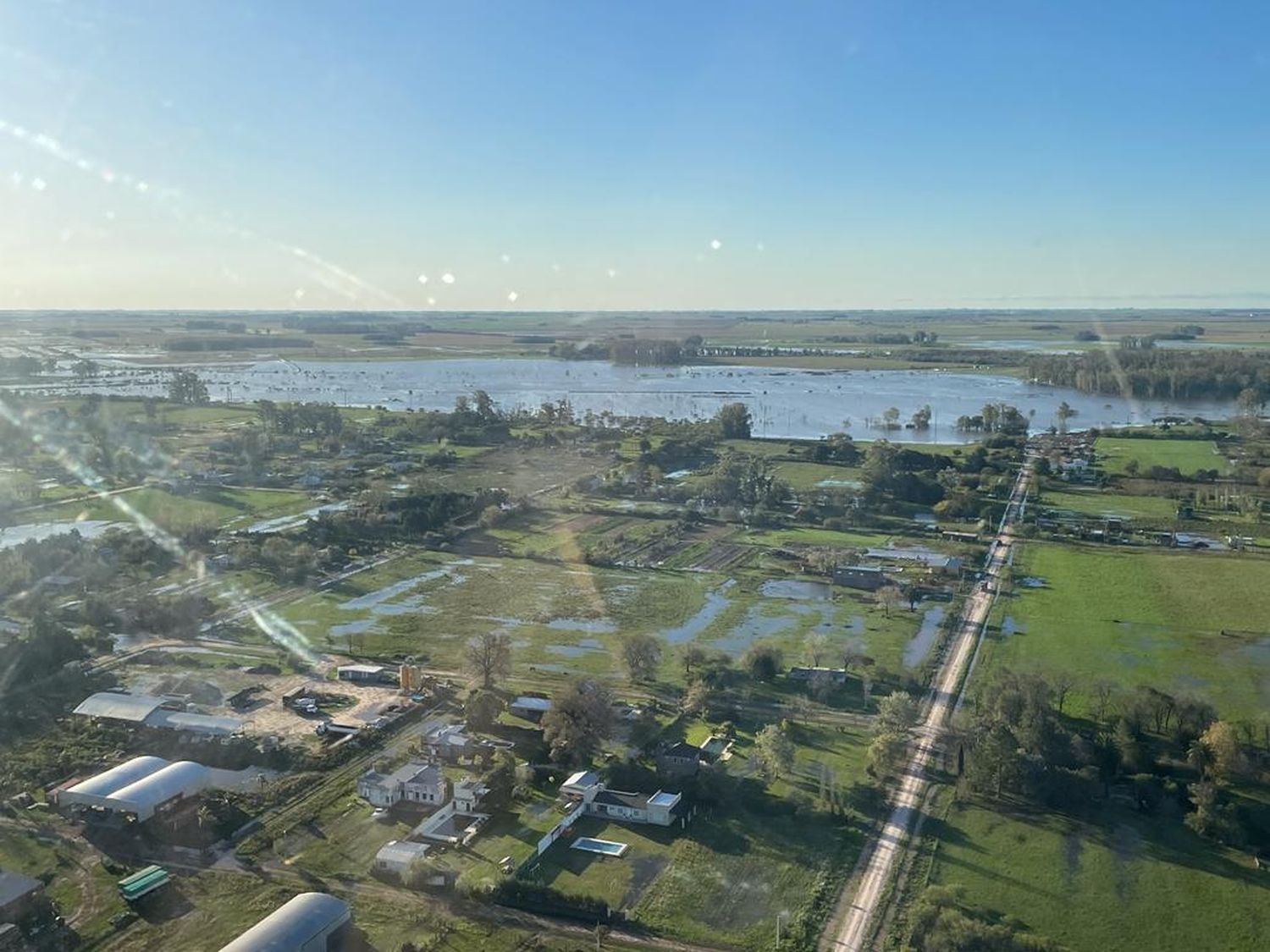 Así se puede observar el autódromo luego de la gran lluvia caída en nuestra ciudad