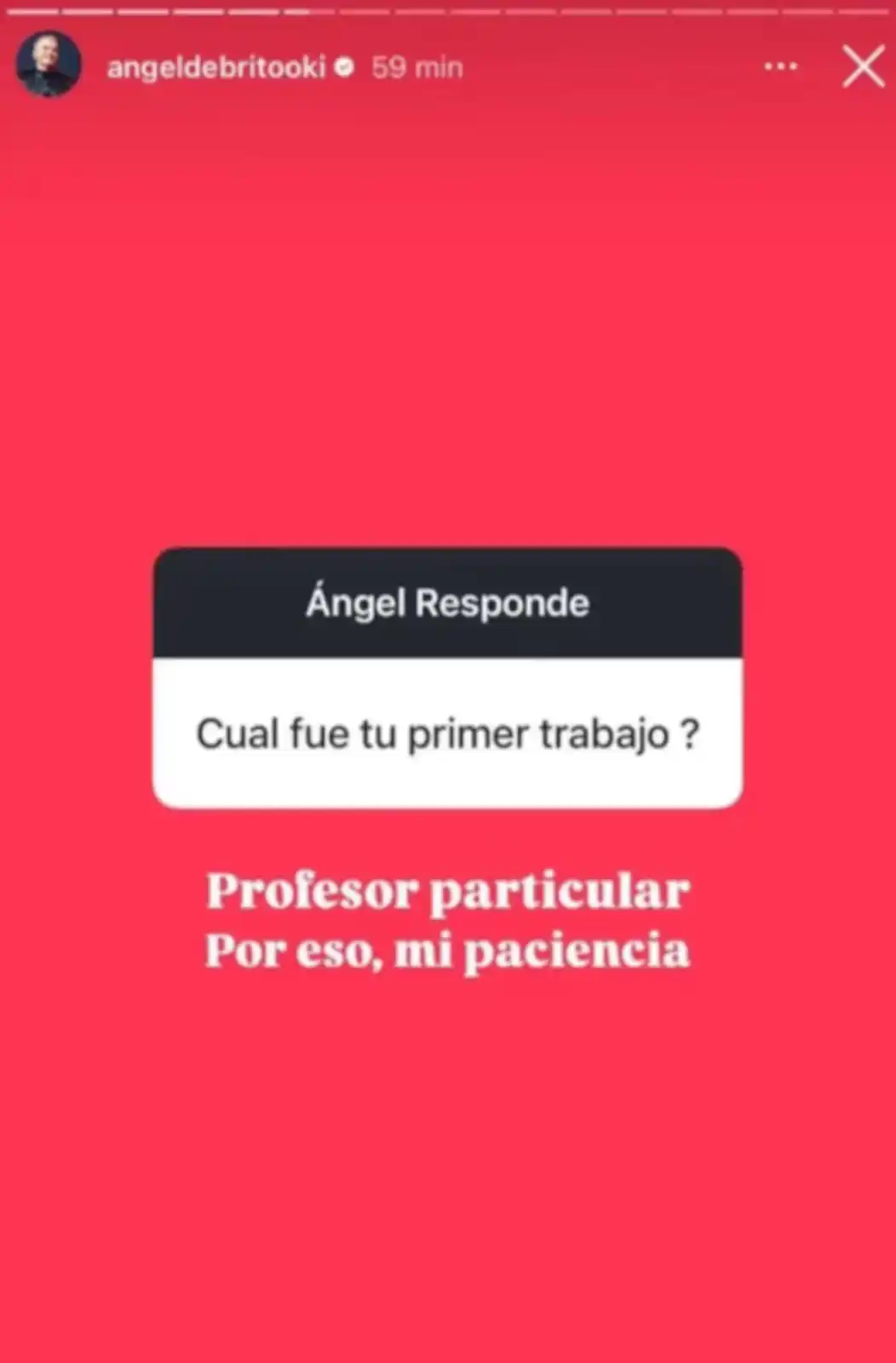 Ángel de Brito contó cuál fue su primer trabajo