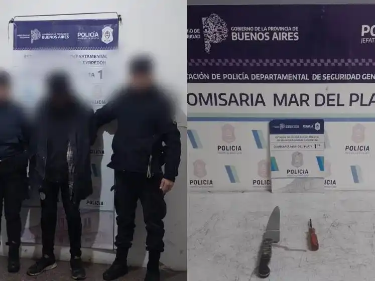 Personal del Comando de Patrullas logró intervenir rápidamente y procedió a la aprehensión del agresor en el lugar.